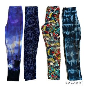 LuLaRoe Kids S/M 4 pack of leggings | GUC and well loved condition